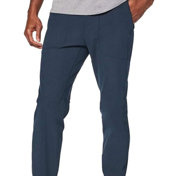Lululemon Men's Blue ABC Drawstring Tapered Leg Casual Jogger Pants Size 3XL